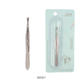 Direct Factory Wholesale Best Price Private Label Custom Slanted Professional Eyebrow Tweezers Stainless Steel False Eyelash