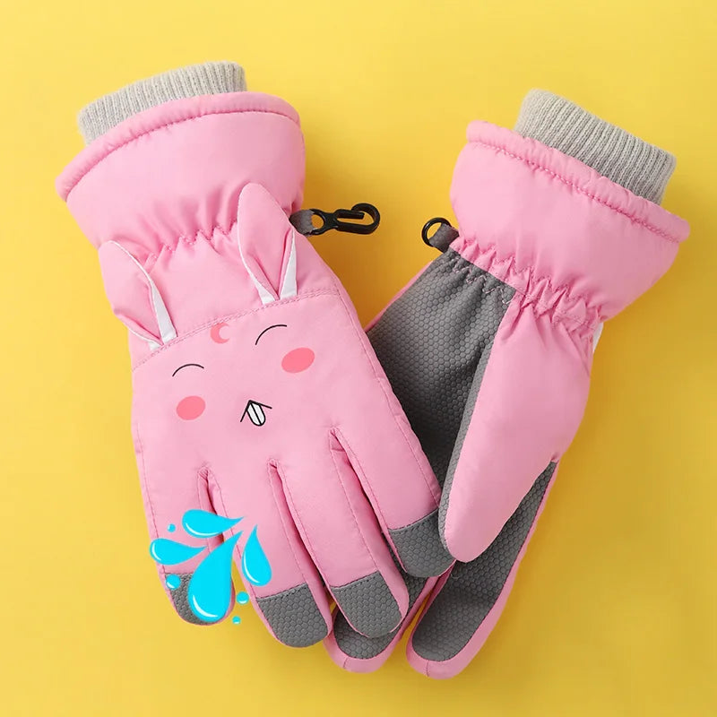 High Quality Winter Outdoor Waterproof Warm Child Snow Ski Gloves