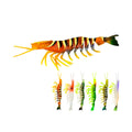 Factory  110mm/9.5g 1pc TPE Soft Section Simulation Fishing Lure Shrimp without Hook Prawn TPE Artificial Bait for Freshwater