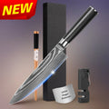 Free Shipping SkyCook 8 Inch Chefs Kitchen Knife Vg10 67 Layers Damascus Steel with Black G10 Mosaic Pin Handle Free logo