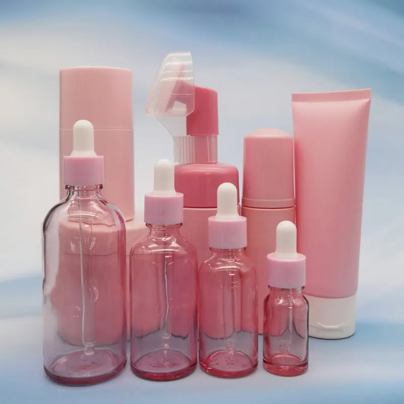50ml 60ml 100ml 150ml Cosmetic Bottle with Foam Pump Empty Cosmetic Facial Cleanser Foam Bottle Wholesale Cosmetic Packaging