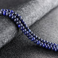 Natural Beads for Jewelry Making Customized Fashion Arts Craft Lapis Lazuli Rondelle Abacus Shape Wheel Spacer Loose Beads 15.5"