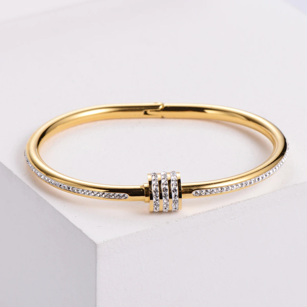 Armreif Rostfrei Stahl Dubai love Friendship Indian Bracelet 18k Gold Rose Gold Stainless Steel Designer Bracelet Bangle