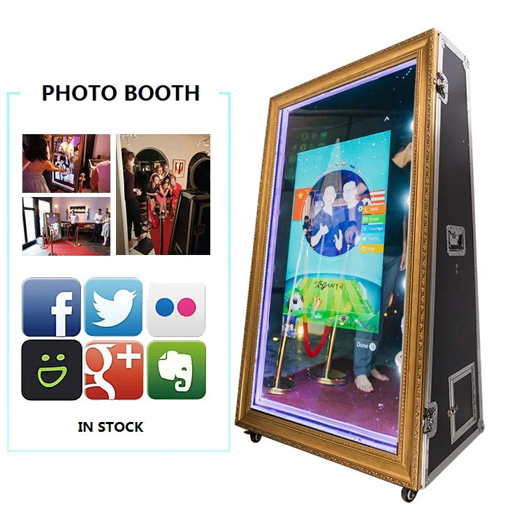 Outdoor Photo Booth Machine Smart Multi-media Mirror Selfie Photo Booth