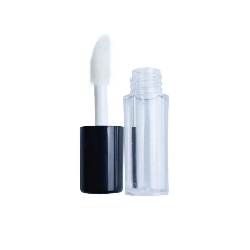 Low MOQ Customized Sample Lip Gloss Tube 1.3ml PS Plastic Unique Lip Gloss Tubes With Brush