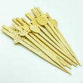 Customizable Bamboo Cocktail Decorative Fruit Sticks for Weddings Fashionable Korean Style Gas Grill Compatible-Factory Designed