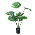 Wholesale Plastic Monstera Foliage Houseplant Artificial Plant Tree With Flower Pots for Living Room Home Decor