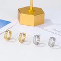Wholesale Women Fashion Jewelry Earrings Cubic Zirconia Silver Gold Huggie Hinged CZ Hoop Earrings