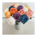 A Single Sparkling Diamond Rose Silk Rose Decoration Marriage Artificial Flowers Decorative