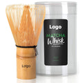 Wholesale Lowest Price Matcha Eco Chasen Long Bamboo Matcha Whisk Set with Custom logo Travel Bamboo Packaging Engrave