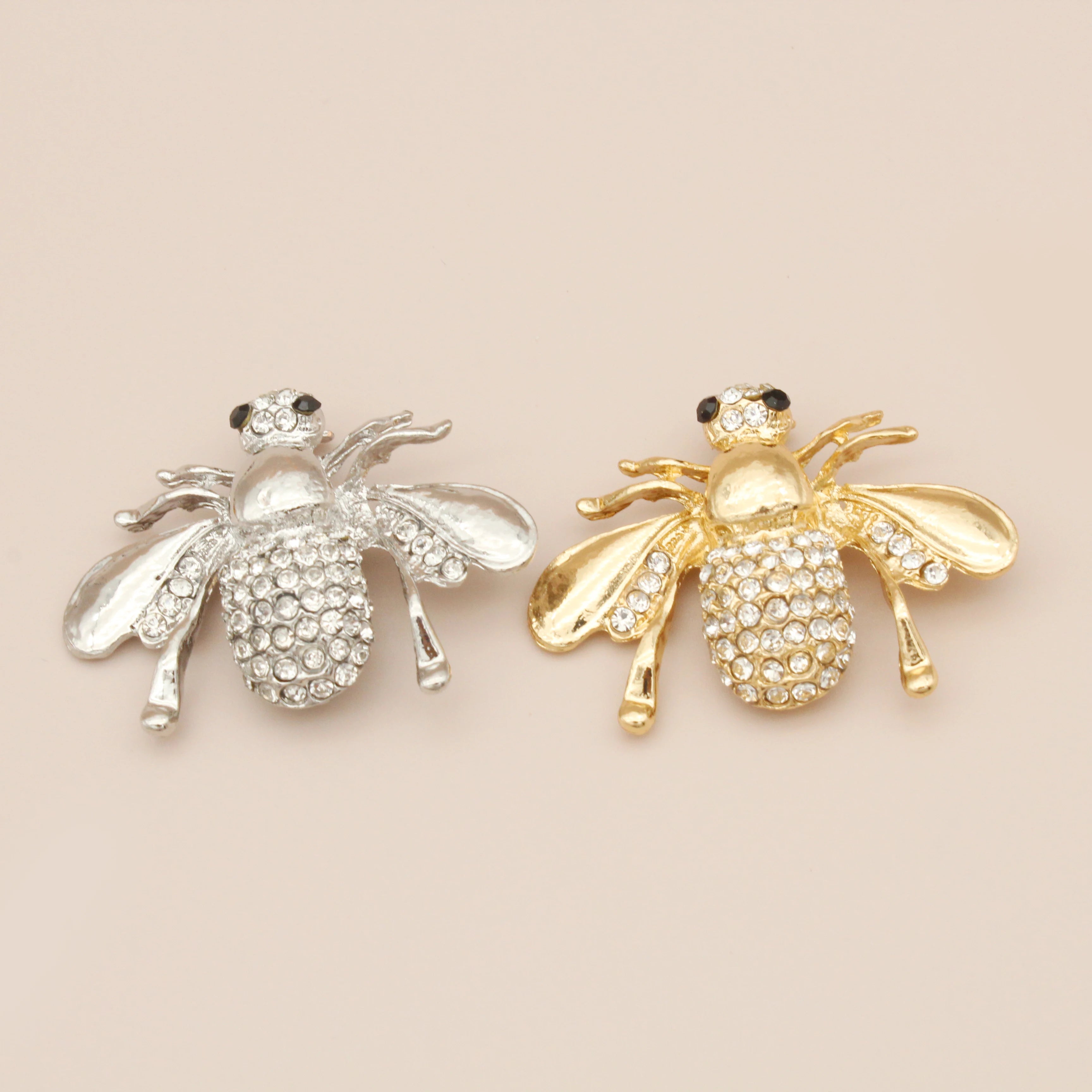 Jachon New Fashion Hot Sale Cute Animal Alloy Diamond Bee Brooch Suitable for Gift