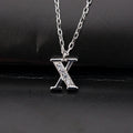 Fashion 925 Sterling Silver Letter Necklace Alphabet Necklace