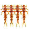 Spinpoler Soft Larva Offshore Fishing Lure Artificial Bait Worm PVC Swimbait 60mm 1.4g Freshwater Jigging Fishing Gear