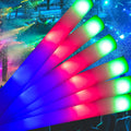 Custom Logo Wholesale Hot Flashing Party Event Decoration Print Stick RGB Light up Cheer Led Foam Glow Stick for Party Supplies