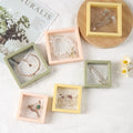 Colorful 3D Packaging Cases Free Stand Plastic Floating Frame Memmbrane PE Film Display Gift Jewelry Box