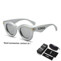 Wholesale Custom logo Fashion Large Frame Eyewear HD Sunglasses for Men Women