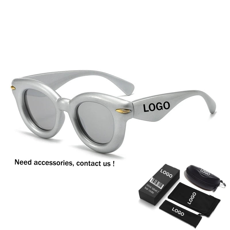 Wholesale Custom logo Fashion Large Frame Eyewear HD Sunglasses for Men Women