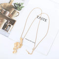 TongLing Necklace Ladies Fashion Adjustable Gold and Silver Plated Alloy Pendant Necklace Vintage Irregular Necklace
