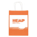 Custom Eco-Friendly Classic Luxury Blue Kraft Paper Gift Bag Custom Logo Patch Handle Unique Color for Clothing Food Packaging