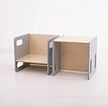 School-Age Kids Wooden Study Table and Chair Set Activity Furniture for Bedroom or Bathroom Use for Toddlers and Babies