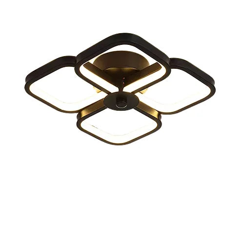 Modern Acrylic LED Ceiling Lamp Surface Mounted Square Ceiling Chandelier for  Indoor Hotel Hall Decoration