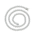 BC244 5MM Brass Cubic Zircon Necklace Women Fashion Tennis Chain