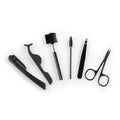 FOCSTAR Makeup Tools Kit Black Eyebrow Razor Set 3 4 5 6 Pieces Eyebrow Trimmer BT9027