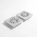 HF OEM SUS304 Stainless Steel 6 Inch Square Modern Anti-odor Eco-Friendly Bathroom Brushed Shower Floor Drain
