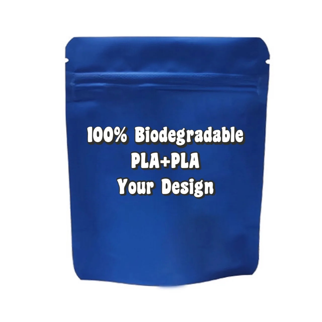 Eco Friendly PLA Stand up Pouch Custom Ziplock Biodegradable Packaging Plastic Bag for Food Snack Powder