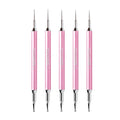 Beauty Tools Custom Diamond Logo Two Way Nail Art Tools Nail Dotting Pen Acrylic Paint Brush Set Custom Logo 12 Nylon Hair