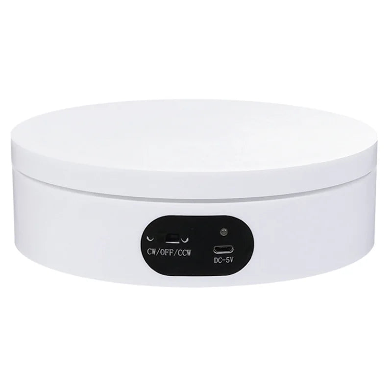 Qualisub 360 Degree Image Automatic Turntable Display Platform for 2 in 1 Battery or USB Power Supply 15S/Lap 2KG