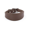 2024 New Luxury Genuine Leather Dog Collar Adjustable Soft and Durable Pet Collar with Premium Metal Buckle for Dogs