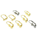 Fashion Stainless Steel Plum Blossom Five Leaves Earring Making Findings DIY Jewelry Components with Lever Back Hook Clips