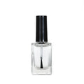 Free Samples Makeup 5ml 10ml Black White Cap clear Glass Empty square Gel Nail Polish Bottle 15ml