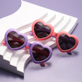 Custom Logo Silicone Gel Sunglasses for Baby Kids Polarized UV400 Gradient Lens Options in Purple Red Blue Frames