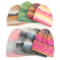 WD-A603  Knitted Beanies 100% Acrylic Gradient Tie Dye Hat Skullies Beanies Winter Hats