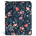 Custom Logo Book Cloth Sleeves Cover Sublimation Printing Pad Phone Book Covers Floral Printed With Zipper