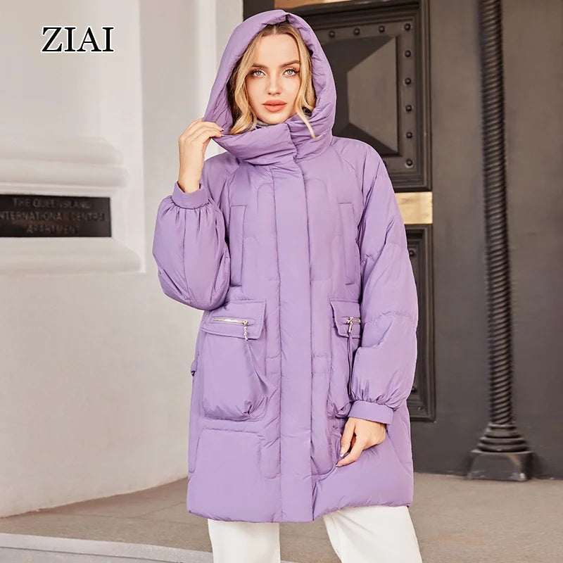 Wholesale Fashion Short Down Jacket Girls Bright Color Stand-up Collar Waist Winter Clothes for Women Duck Down Coat