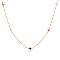 Classic Design Initial Necklace Four Leaf Clover 925 Sterling Silver Necklaces Fashion Jewelry Necklaces
