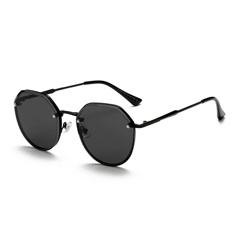 Dark Famous Men Danyang Wholesaler Eyewear Metal Solar Sunglasses Hexagon Sunglasses Men