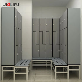 High Quality Durable Z Shape HPL Locker Room School Lockers for Stadium Locker Room