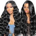 Ready to Ship Lace Front Wig 180% Natural Color Human Hair Human Hair Wigs Body Wave Lace Front Wig 18 Inch