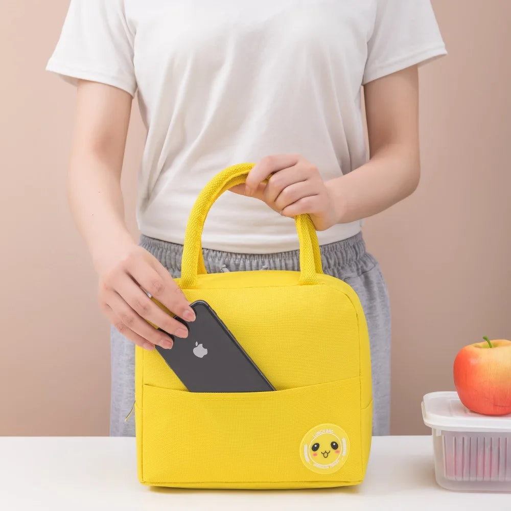 Portable Factory Direct Sale Picnic Cooler Bag Oxford Cloth Work Lunch Box Bag Hand Carry Kids Lunch Bags