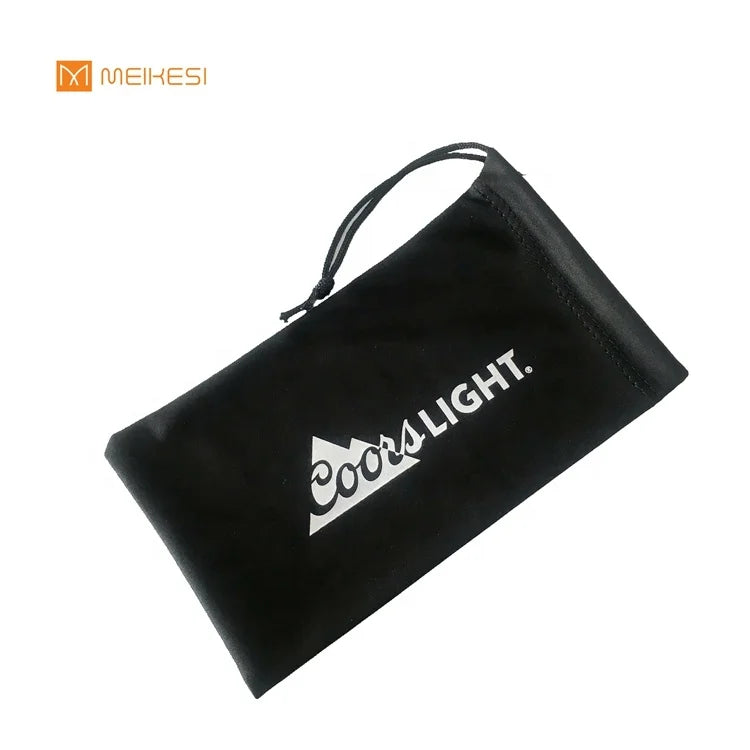Hot Sale Customized Logo Microfiber Drawstrings Phone Pouch