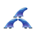 Beach Water Surfing Single Tab Fiber Glass Thr Fin Set  Double Tab Surfboard Fin for Sale