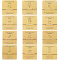DIY Handmade Item Morse Code 12 Zodiac Card Bracelet