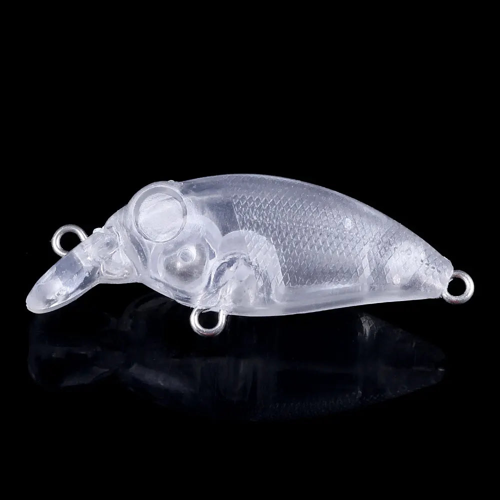 Wholesale CB052-0 4cm 2g Artificial Hard Bait DIY Unpainted Blank Crankbait Fishing Lures