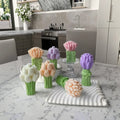 J-5020 4 Designs Tulip Bouquet Flower Silicone Mold for Candle Making Aromatherapy Candle Mold Diy Handmade Soap Candle Molds
