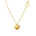 SP INS New Cute Fashion Hollow Heart Chain Stainless Steel 18K Gold Plated Heart Pendant Necklace