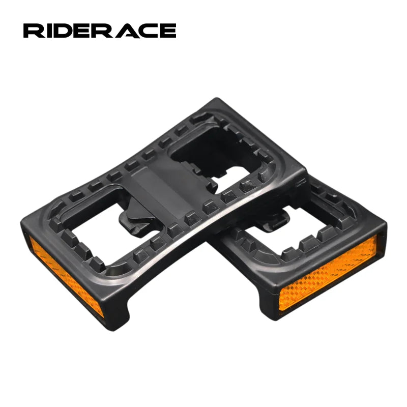 RIDERACE 1 Pair Mountain Bicycle Lock Pedals Flat Conversion Device Adapter Bike Pedals Clips Durable Nylon Cycling Accessories